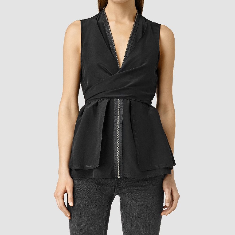 AllSaints - Jayda Silk Top
